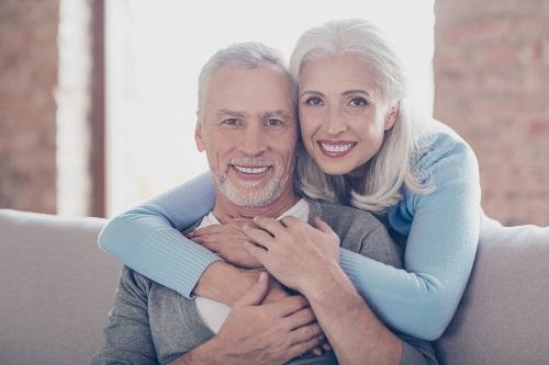 Man with partial dentures in st augustine FL