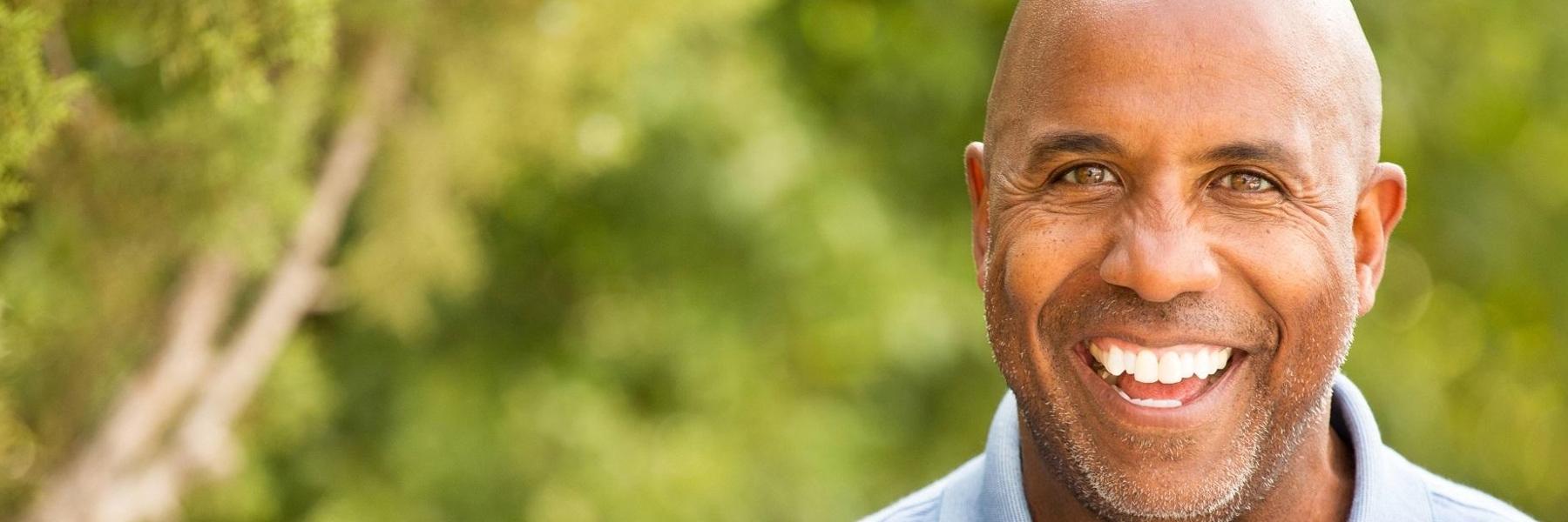 Sedation dentistry patient in park near Lake Charles LA