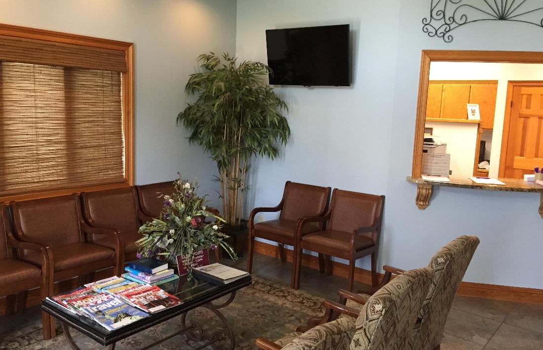 Dental patient waiting area at our dentist office in Lake Charles, LA